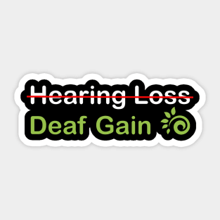 Deaf Gain Sticker